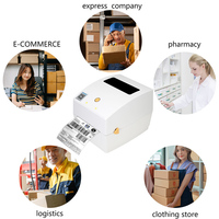 Impresora de Etiquetas Térmicas 4x6 para Envíos, Máquina de Etiquetas para Impresión de Albaranes de Logística Shopee XP-424B para USB/Stock