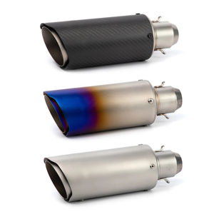 Pot d'échappement de <span class=keywords><strong>moto</strong></span> avec autocollant de logo gratuit, silencieux à enfiler, échappement <span class=keywords><strong>moto</strong></span> pour Yamaha FZ6 R3 Ninja 400 CBR650R GSXR 600 Duke <span class=keywords><strong>125</strong></span> - Product Image 5