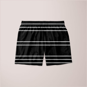 Simple Lines Pattern <b>Poster</b> Shorts - Product Image 2