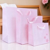 Sac à main en carton haut de gamme à motif floral de cerisier, idéal pour la fête des enseignants, les anniversaires, les cadeaux, l'emballage Instagram