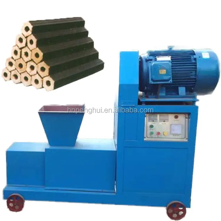 Gute Qualität Holz Sägemehl Holzkohle Biomasse Brikett Extruder Maschine Kohle Stick Making Machine