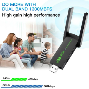 1300m USB <span class=keywords><strong>Wifi</strong></span> <span class=keywords><strong>Adapter</strong></span> Trình điều khiển miễn phí card mạng 2.4G/5G rtl8812cu Receiver cho PC <span class=keywords><strong>Windows</strong></span> XP/7/<span class=keywords><strong>8</strong></span>/<span class=keywords><strong>8</strong></span> 1/10/11 MAC Linux - Product Image 3