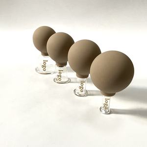 Nouveau produit ventouses sous vide pour le corps, LOGO personnalisé, Massage Facial, ensemble de ventouses en caoutchouc pour les douleurs articulaires physiques, 4 pièces - Product Image 2