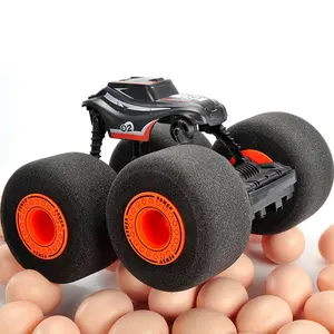 2.4g grande rock crawler 360 caminhão, programação, pneu de espuma, controle remoto, brinquedos infantis, pular, dublê, esponja, roda, carro de brinquedo