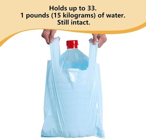 ถุงขยะแบบเสื้อยืด ถุงหิ้ว HDPE สำหรับซุปเปอร์มาร์เก็ตและใช้ในครัวเรือน ขายส่ง - Product Image 2