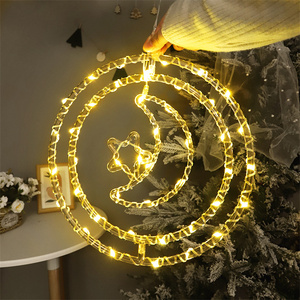 Luces giratorias LED con Árbol de Navidad Reno y <span class=keywords><strong>campana</strong></span> luces giratorias Iluminación exterior de Navidad colgante a tarifa mayorista - Product Image 2