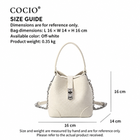 Petit sac à main portable en cuir véritable blanc pour femme, à deux poignées, idéal pour les sorties décontractées – Fournisseur ODM/OEM personnalisé