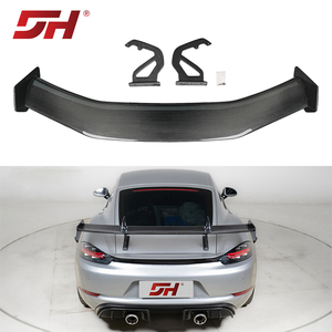 Vente flash - Aileron arrière en fibre de carbone sèche <span class=keywords><strong>GT4</strong></span> RS adapté à la <span class=keywords><strong>Porsche</strong></span> 718 Cayman 981/982 2012-UP - Product Image 1