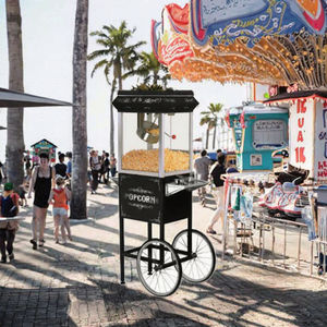 YUHE Nueva Máquina Eléctrica Pequeña para Hacer Palomitas de Maíz con Carrito para Uso en Panaderías, 1400W, Capacidad de 8 Oz, Bajo Ruido, Fácil de Operar - Product Image 3