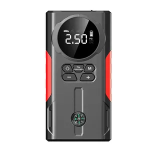 Compresor de <span class=keywords><strong>Aire</strong></span> Eléctrico Portátil Multifunción ABS <span class=keywords><strong>para</strong></span> Autos, Inflador de Neumáticos 2 en 1 y Arrancador de Emergencia 12V/5V - Product Image 5