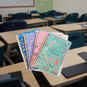 สมุดโน้ตเกลียวแบบพกพาสำหรับนักเรียนปกแบบปรับได้ - Product Image 4