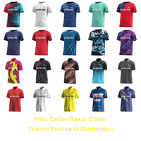 Kemeja Slim-Fit Unisex dengan 20+ Pilihan Warna untuk Tenis, Pickleball, Badminton