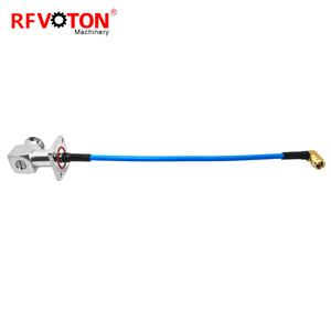 Adaptateur SMA mâle coudé vers N femelle coudé pour montage sur panneau à 90 degrés pour câble RF <span class=keywords><strong>semi</strong></span>-flexible SS402 - Product Image 5