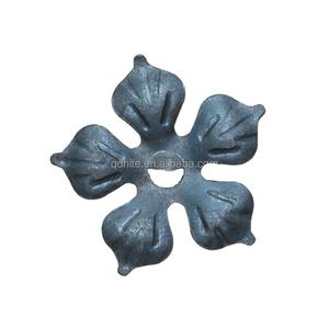 Flores ornamentales de acero de alta calidad Flores de acero de hierro forjado, hojas de acero fundido, hojas de uvas de acero - Product Image 5