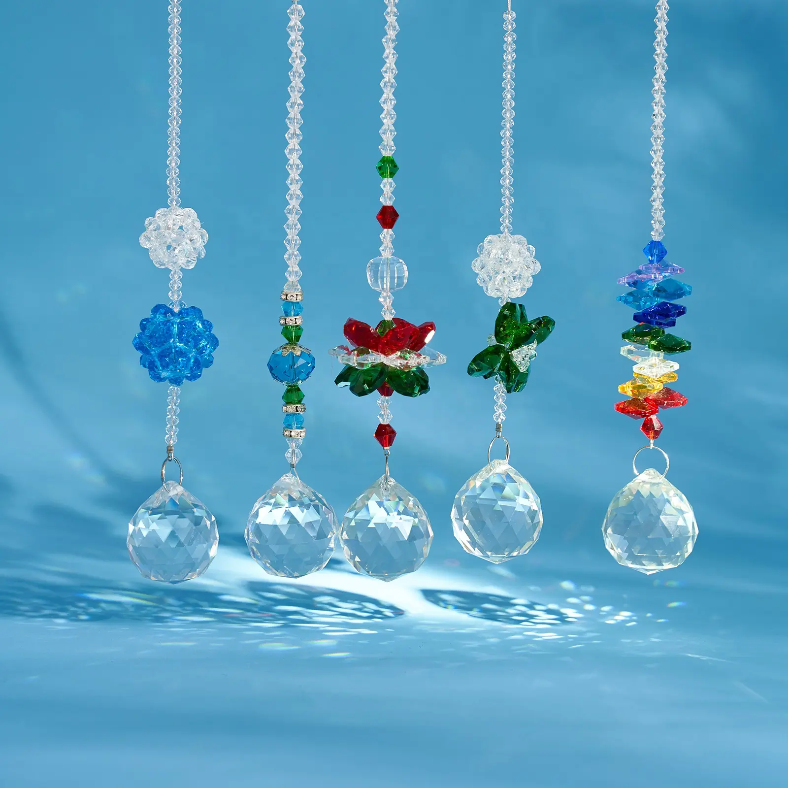 Window Hanging Prism Ornament Butterfly Diy K9 Glass Crystal Suncatcher Pendant