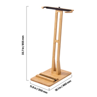 Support vertical pour planche de surf, support en bois pour planche de surf pour le rangement et la présentation, support réglable et autoportant pour planche de surf