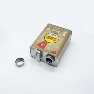 Lata Cuadrada de Hojalata de 4 Litros para Aceite de Motor con Tapa Metálica de Rosca, Grosor de 0.28mm, Envase para Químicos y Aerosoles JW-LF59 OEM - Product Image 5