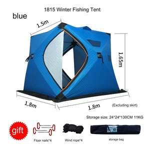 Vente chaude neige maison de pêche hiver coton épaissi camping en plein air équipement de pêche chaud résistant au vent ancre tente de pêche - Product Image 5