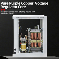 Régulateur de tension triphasé 100 KVA CA avec affichage LED, stabilisateur en cuivre SVC certifié CE/ISO9001, efficacité de 98 % pour centre de données