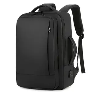 Fujian supplier fashion men's university backpack Oxford cloth backpack black grey Oxford cloth backpack