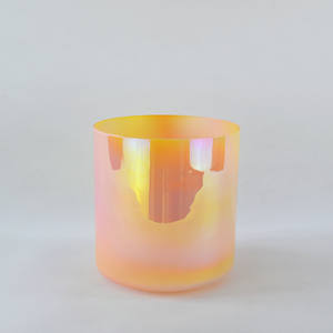 Bols chantants en cristal de quartz HF, accordés aux chakras, octave 3ème 4ème, lumière cosmique d'aube, bols chantants en cristal clair pour la guérison sonore - Product Image 2