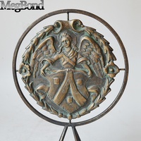 Statue d'ange en fonte de bronze classique Figurine de décoration de table artisanale en métal classique pour la maison ou le bureau