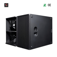 BL30 Subwoofer Audio Professionnel 15 Pouces 2400W Néodyme 8 Ohm Actif, Grande Enceinte Basse 18 Pouces Sonorisation pour Barre de Son