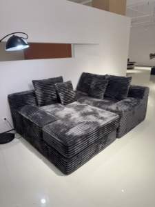 أريكة سرير قابلة للطي بتصميم عصري بسيط، مصنوعة من قماش الكوردروي السميك، مقعد عميق كبير قابل للإزالة والغسل، مناسبة لغرفة المعيشة وغرفة النوم - Product Image 2