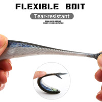 Boîte de leurres souples en plastique 11g 21.5g, pack de leurres shad 3D pour la pêche au black-bass, à la truite, au sandre, au crapet et au bar