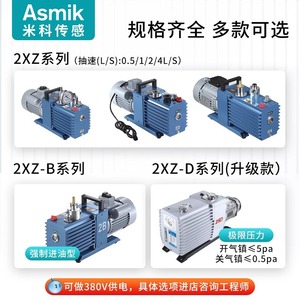 Bomba de Vacío de Paletas Rotativas de Accionamiento Directo Industrial 2XZ, Motor Eléctrico Pequeño de Alta Velocidad para Laboratorio, Cuerpo de Acero al Carbono, Baja Presión - Product Image 5