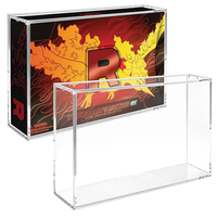 Boîte de présentation en acrylique avec couvercle magnétique, collection Moltres UPC Ultra-Premium, résistante aux UV, anti-poussière, empilable, boîte de protection scellée