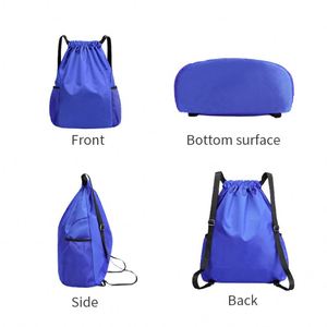 Custom Logo Print Silk Screen Printed Waterproof Oxford Cloth Fabric Sports Leisure Travel <b>Backpack</b> Bag Fitness Portable - Product Image 5