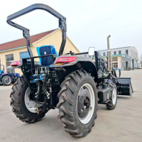 Tracteur à roues diesel 50 CV à transmission intégrale pour travaux municipaux et transport forestier, directement de l'usine