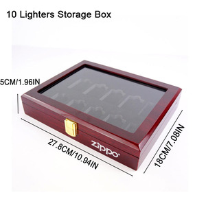 กล่องเก็บไฟแช็คแบบวินเทจเคลือบเงา MDF ลายไม้โรสวูด สำหรับใส่ไฟแช็ค <span class=keywords><strong>Zippo</strong></span> ขนาด 6, 8, 10, 12, 18 ช่อง  ลดราคาพิเศษ - Product Image 5