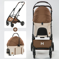 Nouveau Desigm PC210 pas cher prix logo personnalisé grand panier chien poussette pour chien moyen