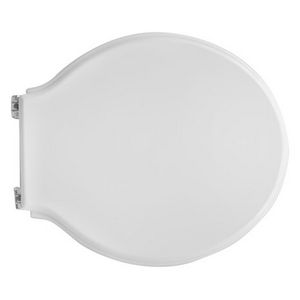 Asiento de inodoro para Pozzi Ginori Monte Bianco Vase Forma 2, blanco, con bisagras de expansión en forma de C, 50.5 cm de longitud - Product Image 1