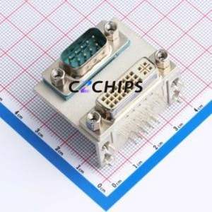 HYCW29-DVI38-204B D-Sub/VGA Connector Bent Lead Through Hole Connector High Density D-Sub Male 38P Right Angle Insert - Product Image 1