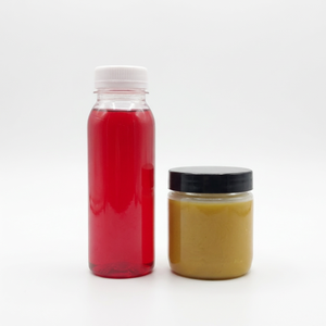 ขวดพลาสติกสีแดง น้ำยาเหลว ฝาเกลียว ทรงกระบอก PET 300 มล. ขวดเครื่องดื่ม - Product Image 3