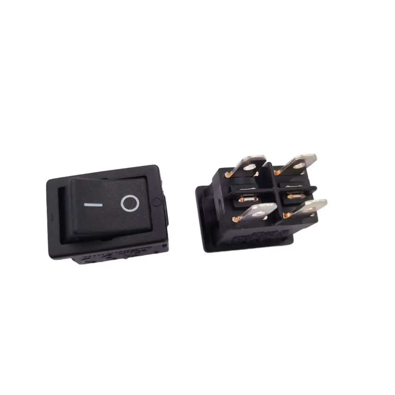 Rocker Switch 15*21mm 4/6 Pin 2 Pole ON-OFF DPST 16A High Current Large Silver Contact Switch Power Button Switch