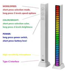 Lumière d'atmosphère de musique sensible au son coloré RVB 30 pièces ws2812 ic pour voiture et fête <span class=keywords><strong>DJ</strong></span> intérieure - Product Image 3