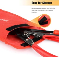 Ensemble de 3 pinces à Clip et Kit de réparation de rembourrage automatique avec sac de rangement pour panneau de porte de voiture, tableau de bord