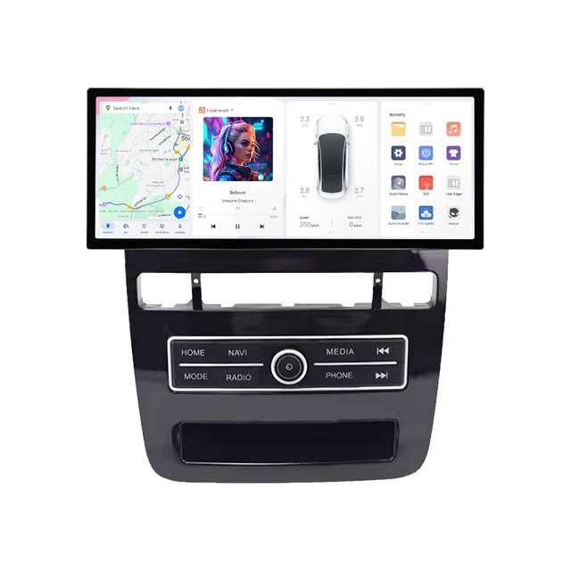 DUDUAUTO OS3.6 DUDU7/6/5 12.3inch Car Radio Multimedia Player GPS Navigation Head Unit For Volkswagen Touareg 2011-2017