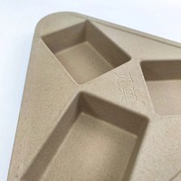 Emballages en pâte à papier recyclable, cartons biodégradables, boîtes porte-plateaux en fibre moulée et bagasse