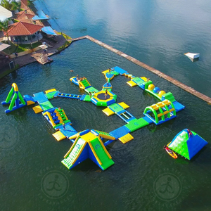 Parque Acuático Inflable Gigante en Oferta, Parque Acuático Flotante Comercial Azul Nuevo en Venta, con Certificación TUV CE - Product Image 5