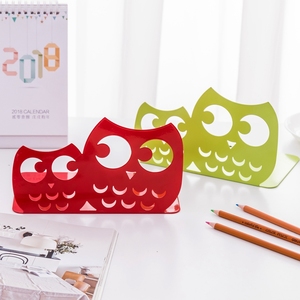 <strong>Cute</strong> Owls Nonskid Metal <strong>Bookends</strong> Art <strong>Bookends</strong> for School Supplies 1 Pair As Book Holder - Product Image 4