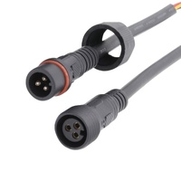 Câbles de système d'alimentation pour lampe solaire, connecteur M19 mâle/femelle avec câble de 1,5/1,0/0,75 mm², connecteur 2~8P IP65