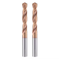 Foret en acier au tungstène à queue droite HRC55 pour outil de perçage CNC haute vitesse, coupe d'acier allié