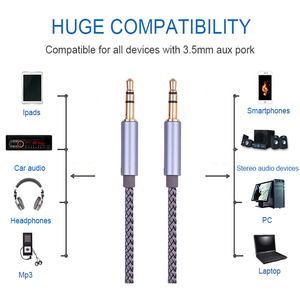 หูฟังMono 2M 6ft Dc <span class=keywords><strong>3.5</strong></span>มม.<span class=keywords><strong>Aux</strong></span> Kabelสำหรับรถ<span class=keywords><strong>3.5</strong></span>แจ็คเสริมHifiสเตอริโอ<span class=keywords><strong>3.5</strong></span>มม.หูฟังสายสัญญาณเสียง - Product Image 2