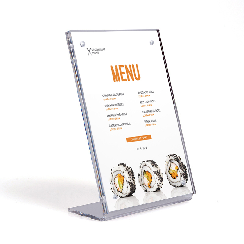 Clear Acrylic Price Tag Holder L