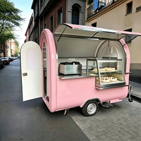 2025 HANYI Machines de restauration mobiles pour petites entreprises, Remorque à crème glacée, Chariot à hot-dogs, Chariot à café, Bars mobiles, Mini food truck